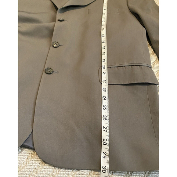 Vtg House of LaurencePur International Suit Jacket Mens 46 Gray Wool Sports Coat - Picture 11 of 13